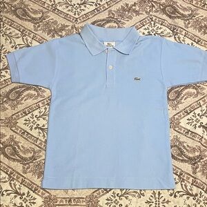 Lacoste Kids Sky Blue Polo Shirt Sz 8